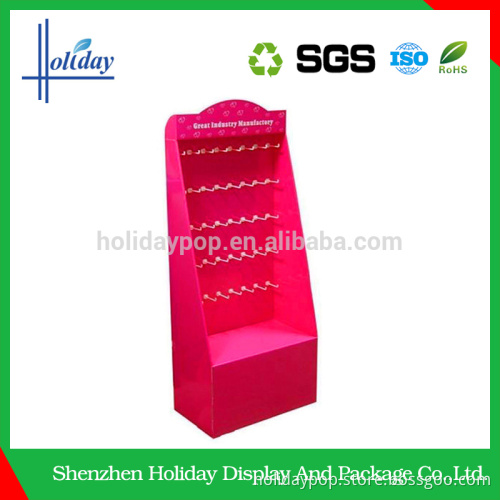 Long lifetime Wholesales peg hook floor cardboard display